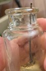 Antique Clear Glass Bottle Wire Applicator Dauber Glue Liquid Shoe Polish  — photo 10