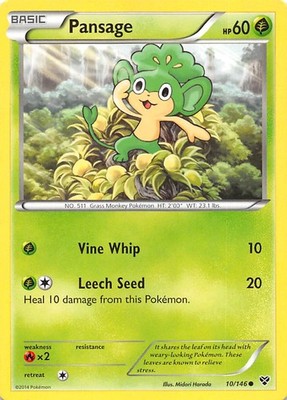 Pansage 10/146 XY Base Set Pokemon
