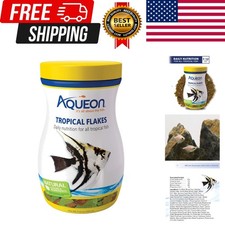 Tropical Fish Food Flakes, 7.12 Ounces