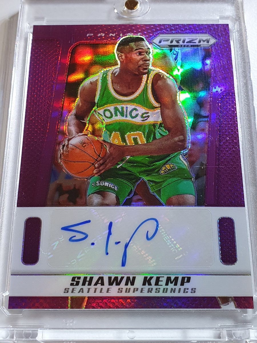 2024 Panini Prizm Deca Shawn Kemp #AUTO PURPLE /75 Holo Signatures