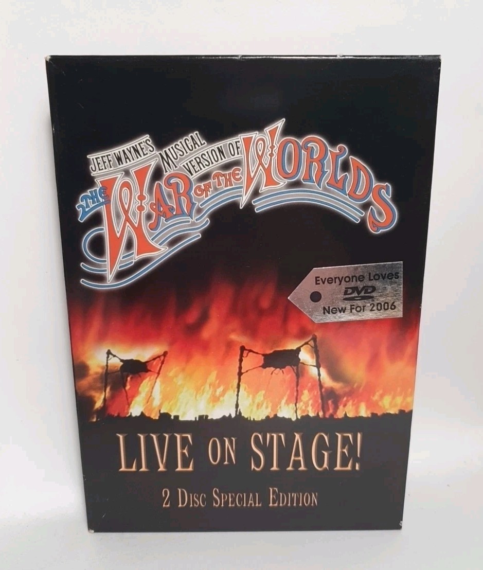 The War Of The Worlds Live DVD Live On Stage 2 Disc Special & Booklet Uk Dvd