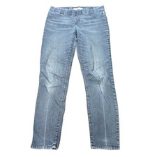 Chicos Platinum Denim Pull On Jeans Jeans Women's Size 1 US 8 Blue Medium Wash