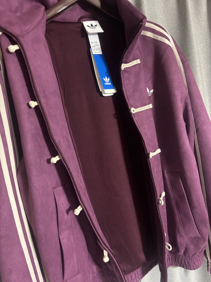 Authentic adidas Originals China Track Top Jacket Purple Burgundy