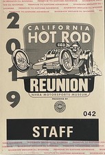 Vrhtf 2019 Nhra California Hot Rod Reunion Staff Window Sticker 4 X 6 Vrhtf 2019 Nhra California Hot Rod Reunion Staff Window Sticker 4 X 6