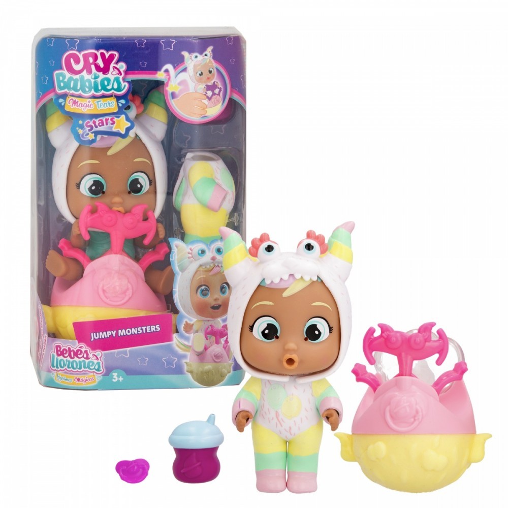 8421134913615 Кукла Cry Babies Stars Прыгучие монстры игрушки тм Nunu Toys 6790₽