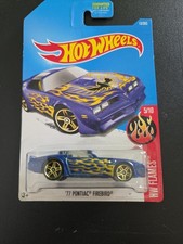 77 Pontiac Firebird Hot Wheels HW Flames 5/10 Blue New In Package From 2015