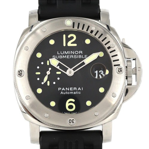 Authentic Panerai Luminor Submersible PAM00024 Stainless Steel...