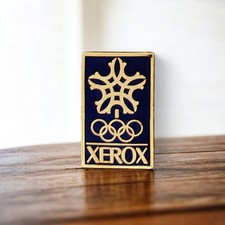 Vintage Xerox 1988 Calgary Winter Olympics Lapel Pin Sponsor Logo