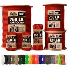 Three Vikings 750lb Type IV 11-Strand Nylon Paracord Rope - Made in USA