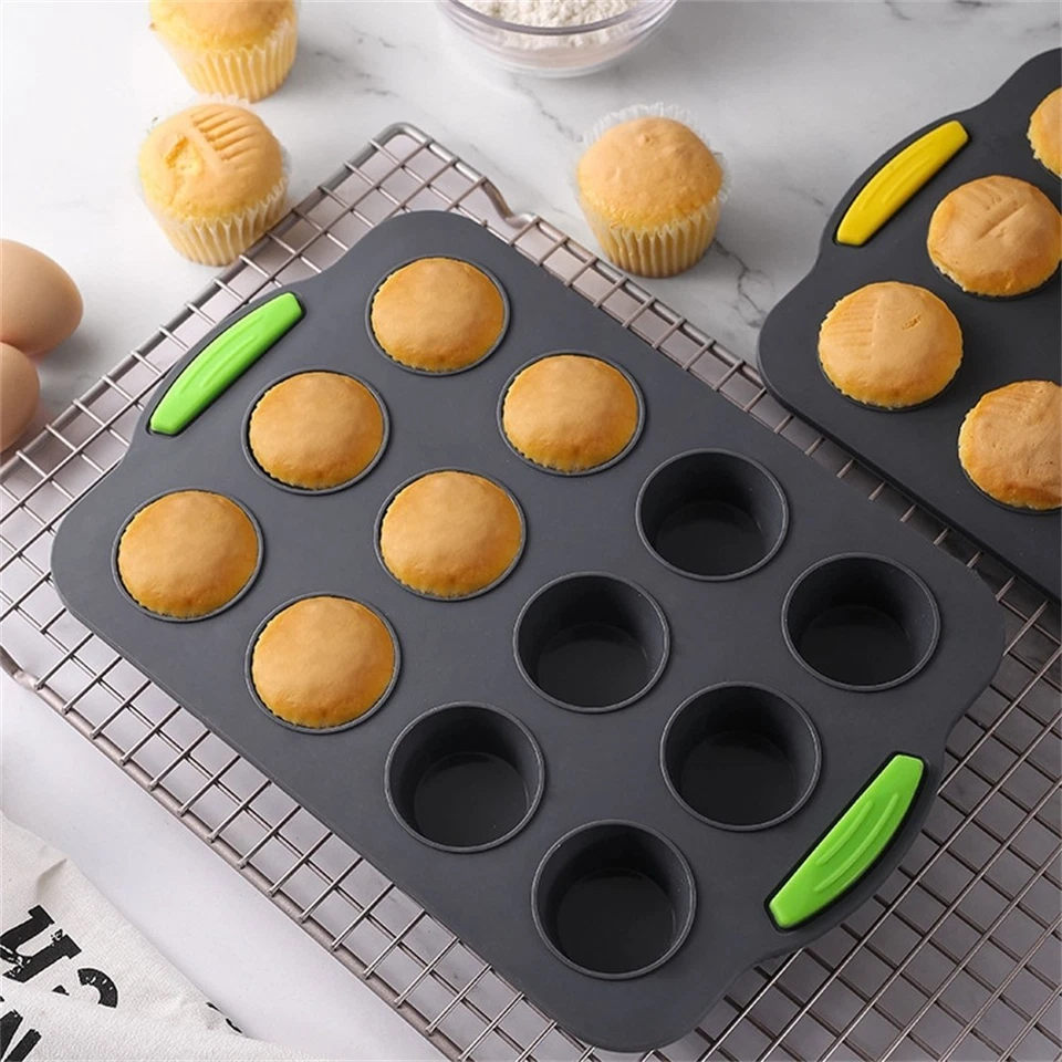 Fettbomben Silikon Mini Muffinform Spülmaschinenfest Leicht Zu Reinigen - Bild 4 von 4