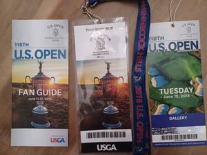 2018 U.S. OPEN  Ticket, Fan Guide, Lanyard  - Shinnecock Hills - USGA RARE!