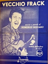 DOMENICO MODUGNO. VECCHIO FRACK . Spartito Musicale Singolo. Ottime condizioni