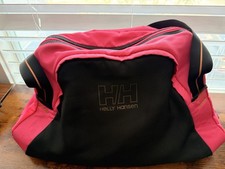 Borsone Helly Hansen rosa nero tracolla regolabile più scomparti logo