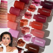 6-Color Soft Glow Liquid Blush, Long-Lasting Waterproof Blusher