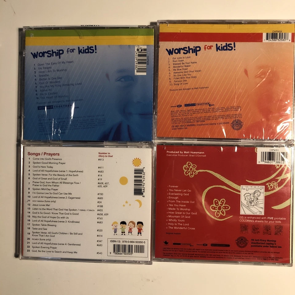 17 CD NEW SEALED CHILDREN'S CHRISTIAN PRAISE ASSORTED Foto 3 de 4