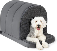 Indoor Dog House - Orthopedic Dog Tent Bed W/Egg-Crate Foam - Pet Bed with Cover