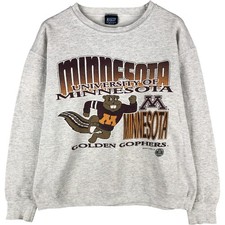 Vintage 1990'S MASCOT University of Minnesota College Character Sweatshirt M...