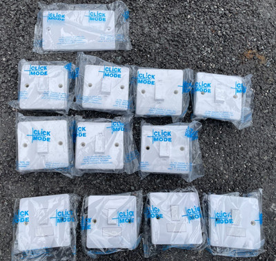 12 x Click Mode Elektrische Schalter Platte CMA500 CMA051 CMA061 gemischt Restposten Neu