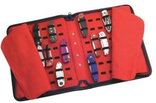Large Pocket Knife Storage Case – Faux Leather Exterior, Felt-Lined Interior,...