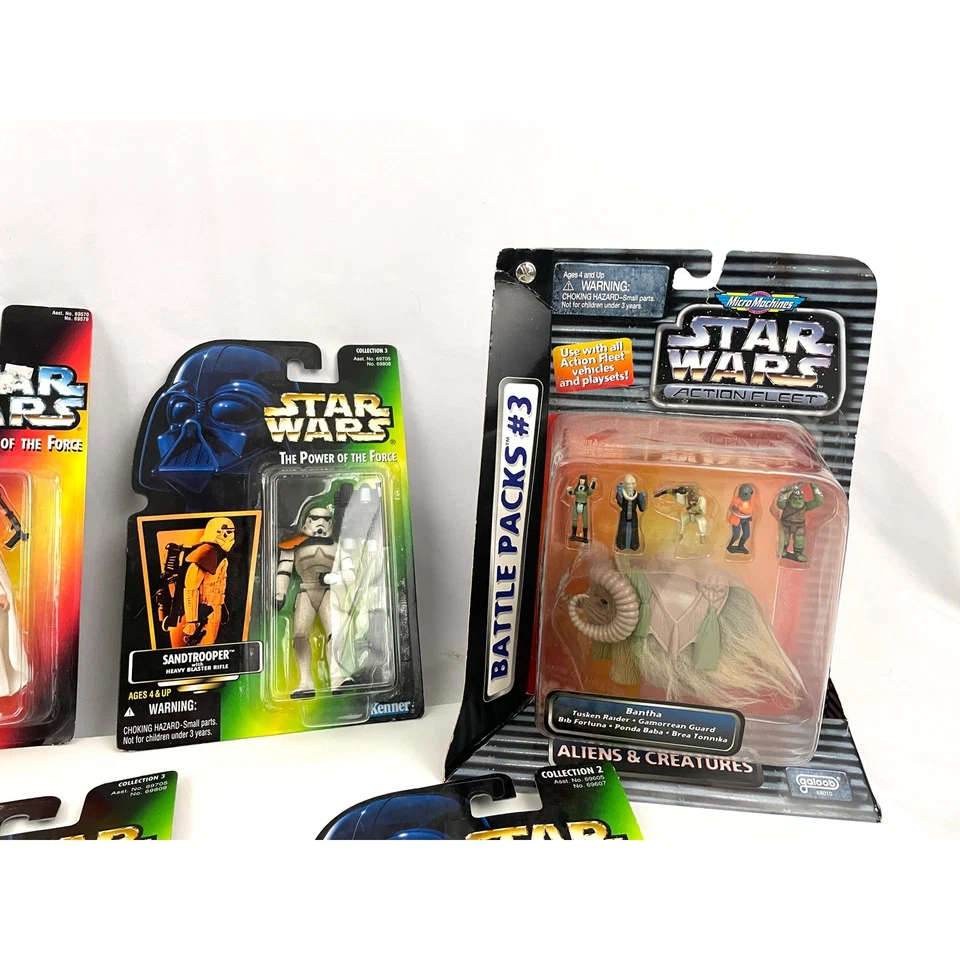 Lote de 10 figuras de acción Kenner Power of the Force de Star Wars años 90 micro máquina Foto 4 de 4