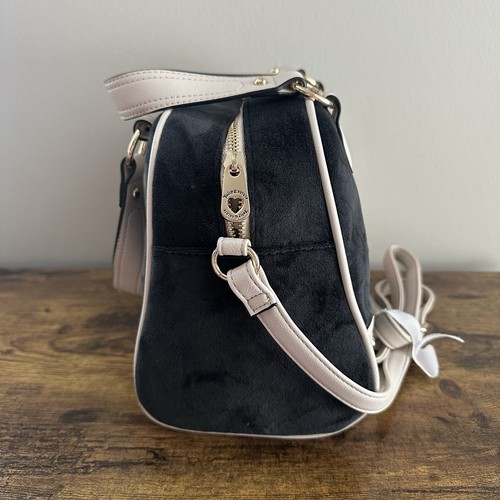 Neu Juicy Couture Kingdom Umhängetasche Tasche Crossbody weiß schwarz Lakritz gold viral - Bild 3 von 5