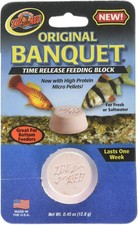 Zoo Med Original Banquet Time Release Feeding Block With Protein Pellets 0.45-Oz