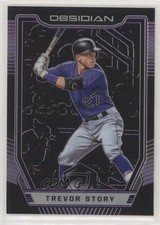 2019 Chronicles Obsidian Electric Etch Purple Prizm 27/99 Trevor Story #42 05vf