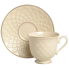 Lenox Jacquard Gold Cup & Saucer 1165963