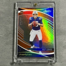 Riley Leonard Rookie 2025 Panini Absolute #172 Spectrum Red #d /199 Holo Foil RC