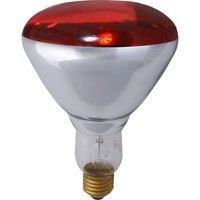 R125 WäRmelampe Infrarot IR2 Kwoka 250W E27 230V Rubin Glas Hart