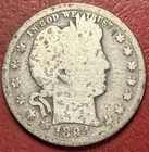 1894-O Barber Quarter. Free Shipping