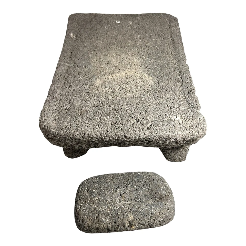 Antiguo metate y mano mesoamericano (pesado) Foto 2 de 4