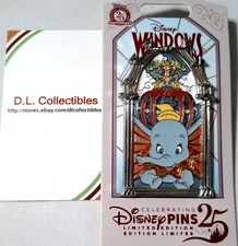 Disney Dumbo The Flying Elephant Windows of Attraction Disneyland LE PIN