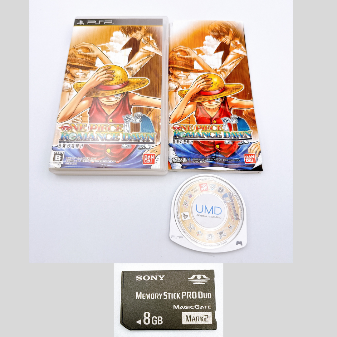 Sony PSP-3000 Console One Piece ROMANCE DAWN Limited w/Pouch, etc