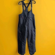 Vintage JC Penney Ladies Ski Wear Navy Blue Ski Bib Overalls, Size Large, Retro