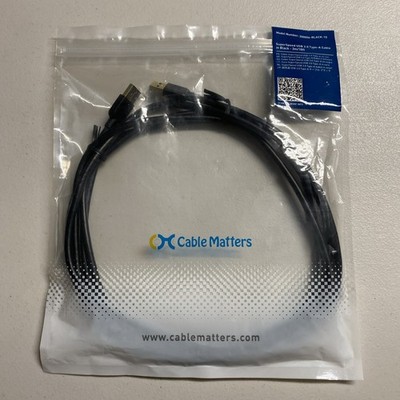 Cable Matters Super Speed USB 3.0 Type-A Cable in black - 3m/10ft model #200006