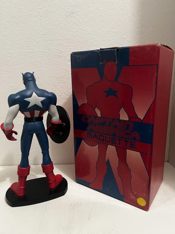 HARD HERO FACTORY X-MEN Evolution CAPITÁN AMÉRICA MAQUETA ESTATUA MARAVILLA Foto 2 de 4