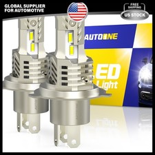 2X 9003 H4 HB2 LED Headlight Bulbs 1:1 Mini Size 6000K White For Halogen Replace