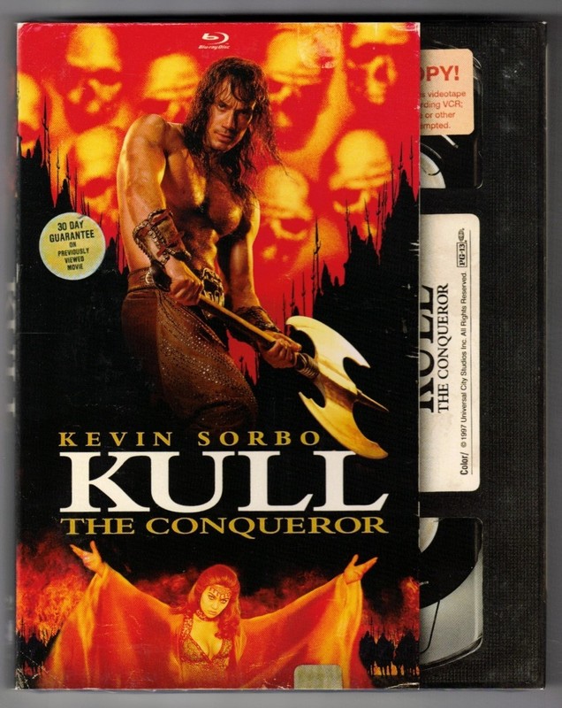 NEW! SEALED! Kull the Conqueror [1997/2021] Blu-ray + RETRO VHS slipcover (Sorbo
