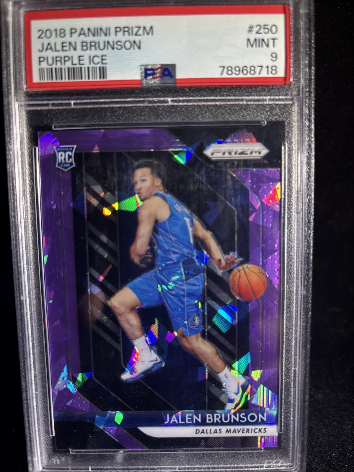 2018-19 Panini Prizm - Jalen Brunson #250 Purple Ice Prizm /149 (RC)