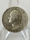 1953-D Washington Silver Quarter, Average Circulated 90% Silver  # HB59