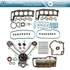 Timing Chain Kit Timing Cover Gasket Head Bolts 02 For Dodge Ram 1500 4.7L SOHC