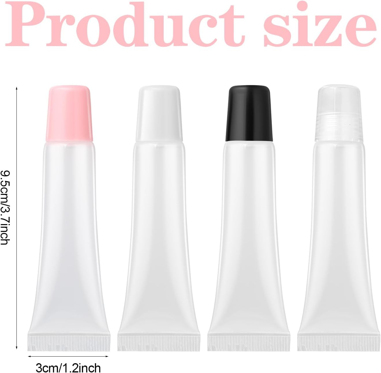 Empty Lip Gloss Tubes Empty 15Ml Clear Lip Balm Containers Empty Lip Balm Tubes 