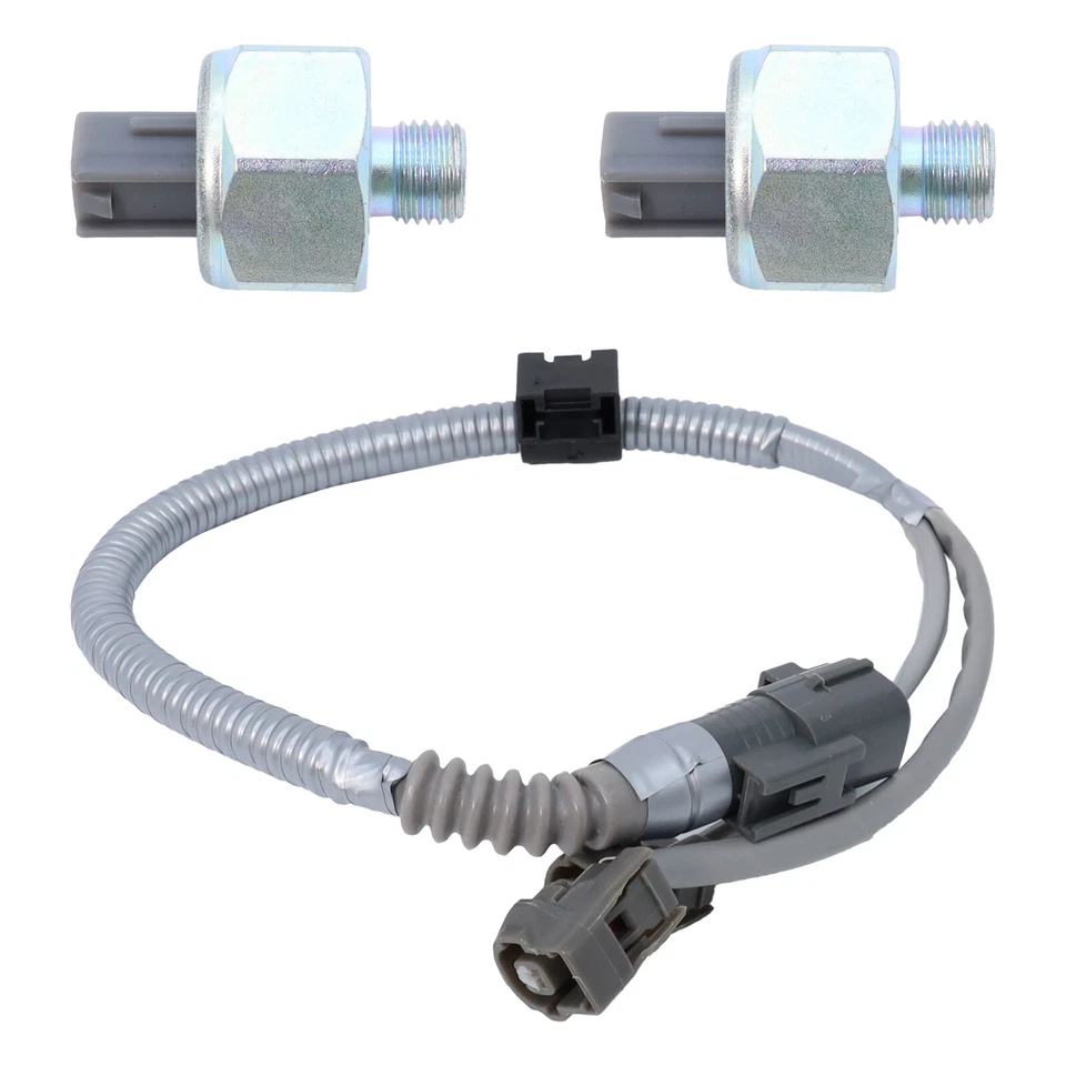 2Pcs Knock Sensor 89615-12090 & Harness For Toyota Lexus Avalon Camry Sienna - Imagem 2 de 4