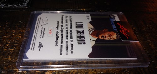 476: LOU GEHRIG 2023 LEAF REIMAGINED YANKEES BASEBALL IRON HORSE #RIB-27 - Picture 8 of 10