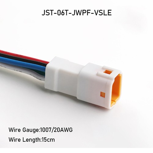 2 3 4 6 8 Pin JST Automotive Waterproof Plug Electronic Connector Kit With Cable - Picture 20 of 24