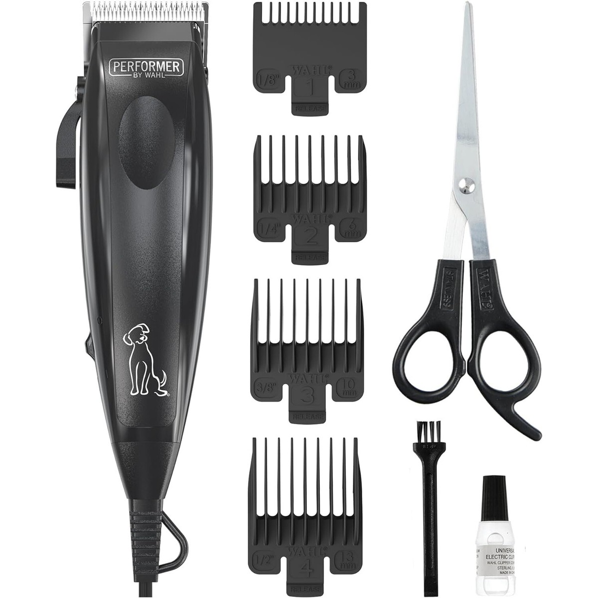 Wahl Pet Clipper Kit – Corded Dog Grooming Clippers w/ Steel