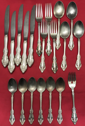 20 Pc 1965 SILVER ARTISTRY Silverplated FORKS KNIVES SPOONS by Community - Picture 2 of 4