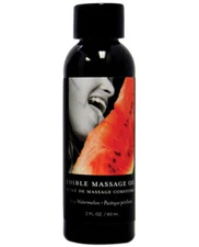 Earthly Body Edible Massage Oil Juicy Watermelon Flavored - 2 oz