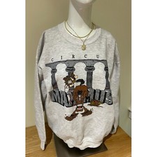 Streetwear Vintage 1980s Circus Maximus Sweatshirt Roman Horse Sz XL Lee Sports